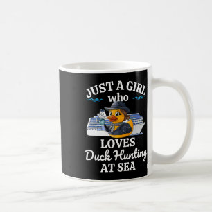 Nur ein Mädchen, das Lieben Enten jagt auf See Cru Kaffeetasse