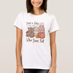 Nur ein Mädchen, das Lieben fallen gemütlichen Her T-Shirt