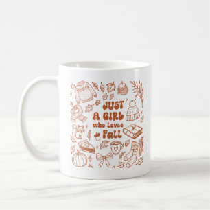 Nur ein Mädchen, das Lieben fallen lässt Kaffeetasse