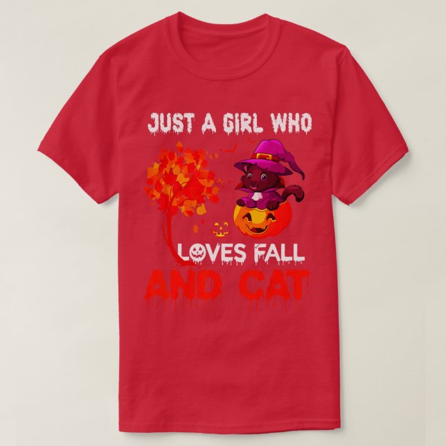 Nur ein Mädchen, das Lieben fallen lässt und sich  T-Shirt (Design vorne)