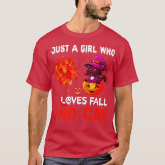 Nur ein Mädchen, das Lieben fallen lässt und sich  T-Shirt