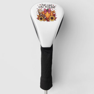 Nur ein Mädchen, das Lieben fallen Pumpkin GewürzL Golf Headcover