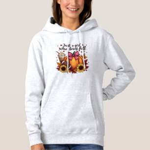 Nur ein Mädchen, das Lieben fallen Pumpkin GewürzL Hoodie