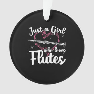 Nur ein Mädchen, das Lieben flötet Ornament