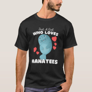 Nur ein Mädchen, das Lieben führt Niedliche Girls  T-Shirt
