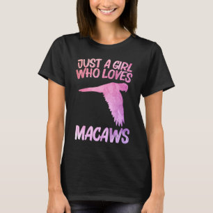 Nur ein Mädchen, das Lieben für Papageienvögel mac T-Shirt