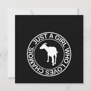 Nur ein Mädchen, das Lieben Gämse Geschenk für Fra Einladung