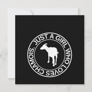 Nur ein Mädchen, das Lieben Gämse Geschenk für Fra Einladung