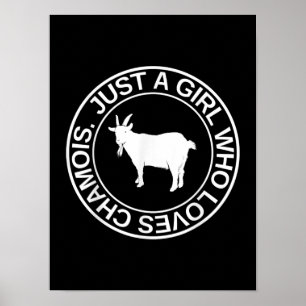 Nur ein Mädchen, das Lieben Gämse Geschenk für Fra Poster