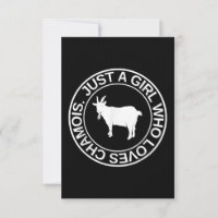 Nur ein Mädchen, das Lieben Gämse Geschenk für Fra