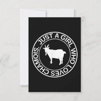 Nur ein Mädchen, das Lieben Gämse Geschenk für Fra RSVP Karte