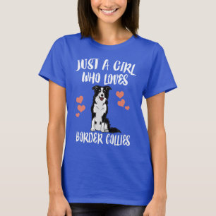 Nur ein Mädchen, das Lieben grenzt Colliese Hund T-Shirt