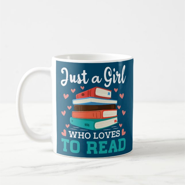Nur ein Mädchen, das Lieben hat, ein Niedliches Bu Kaffeetasse (Links)