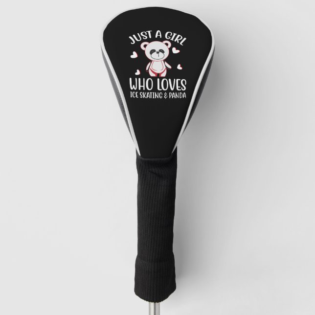 Nur ein Mädchen, das Lieben hat Golf Headcover (Vorderseite)
