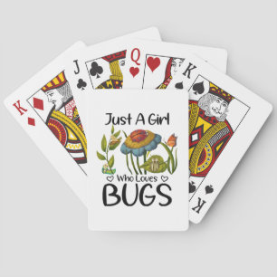 Nur ein Mädchen, das Lieben hat Spielkarten