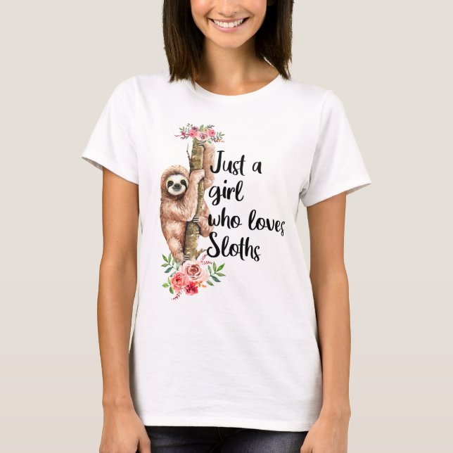 Nur ein Mädchen, das Lieben hat T-Shirt (Vorderseite)