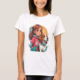 Nur ein Mädchen, das Lieben Hunde Niedlich T-Shirt