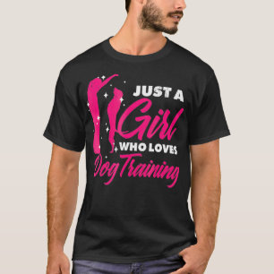 Nur ein Mädchen, das Lieben Hundeausbilder macht T-Shirt