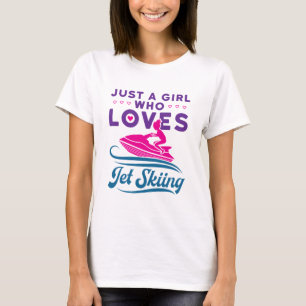 Nur ein Mädchen, das Lieben Jet Skifahren PWC T-Shirt