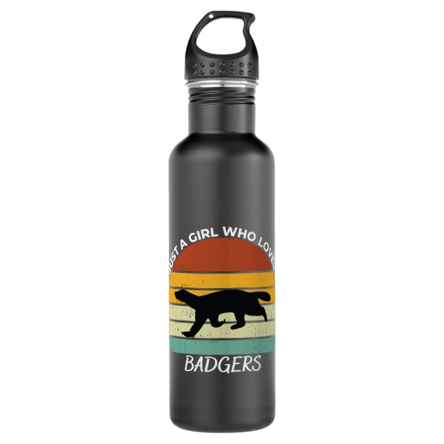 Nur ein Mädchen, das Lieben macht, Edelstahlflasche (Vorderseite)