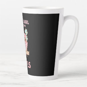 Nur ein Mädchen, das Lieben macht Milchtasse