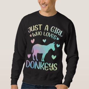 Nur ein Mädchen, das Lieben macht Sweatshirt