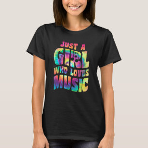 Nur ein Mädchen, das Lieben Musik Sänger Zitat Mus T-Shirt