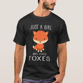 Nur ein Mädchen, das Lieben Niedliche Mädchen fütt T-Shirt