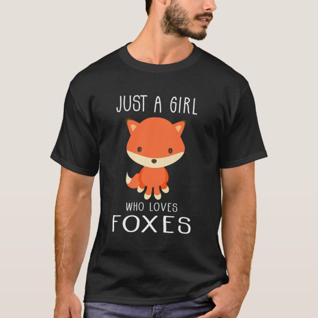 Nur ein Mädchen, das Lieben Niedliche Mädchen fütt T-Shirt (Vorderseite)
