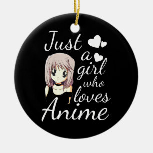 Nur ein Mädchen, das Lieben niedliches Cosplay an Keramik Ornament