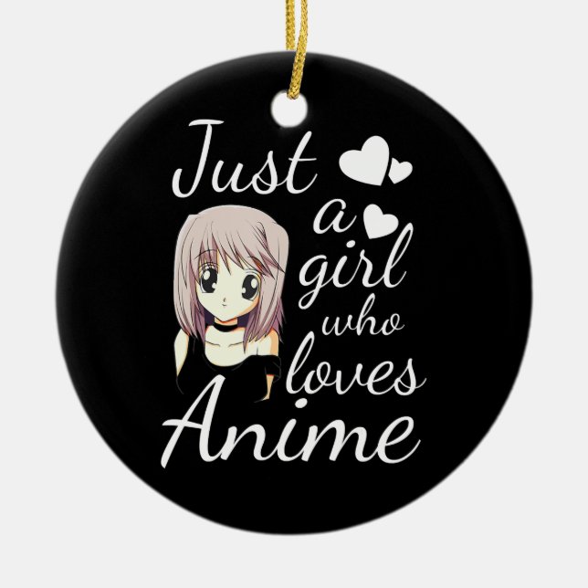 Nur ein Mädchen, das Lieben niedliches Cosplay anr Keramik Ornament (Vorne)