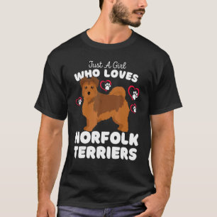 Nur ein Mädchen, das Lieben Norfolk Terriers Niedl T-Shirt