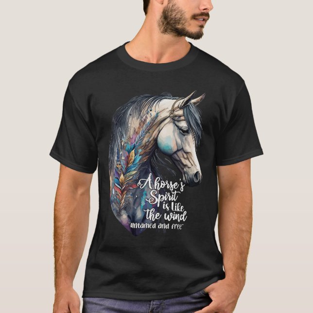 Nur ein Mädchen, das Lieben Pferde Co. Frauen Blac T-Shirt (Vorderseite)