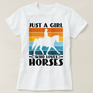 Nur ein Mädchen, das Lieben Pferde Funny Pferd Bes T-Shirt
