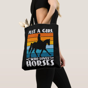 Nur ein Mädchen, das Lieben Pferde Funny Pferd Bes Tasche