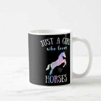 Nur ein Mädchen, das Lieben Pferde Pferde reiten S Kaffeetasse