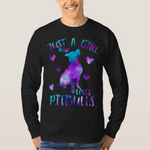 Nur ein Mädchen, das Lieben Pitbules Galaxy Space T-Shirt