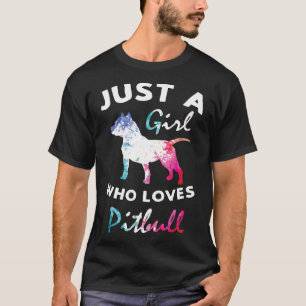 Nur ein Mädchen, das Lieben Pitbull Pitty Pitties T-Shirt