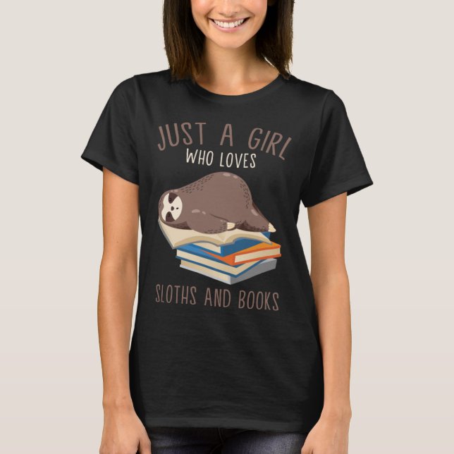 Nur ein Mädchen, das Lieben Schläge und Bücher Rea T-Shirt (Vorderseite)