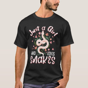 Nur ein Mädchen, das Lieben Schlangen Schlange Sc T-Shirt