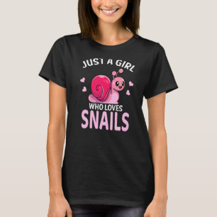 Nur ein Mädchen, das Lieben Schnecken macht T-Shirt