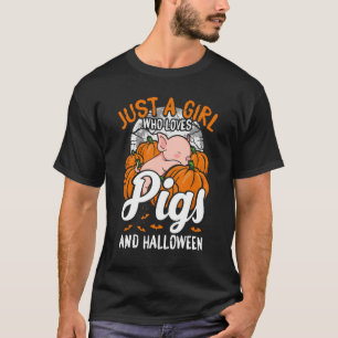 Nur ein Mädchen, das Lieben Schweinefleisch zu Hal T-Shirt