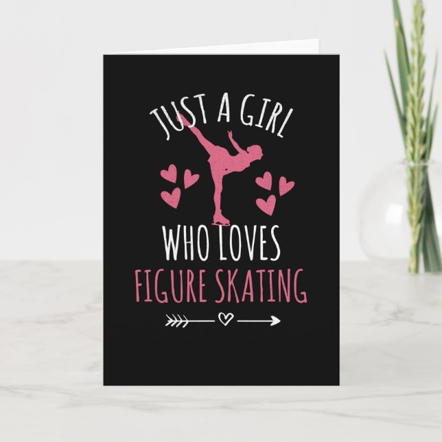 Nur ein Mädchen, das Lieben Skaten Skater Geschenk Karte (Vorderseite)