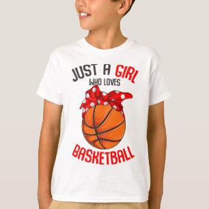Nur ein Mädchen, das Lieben Sketll Girl Kinder Mäd T-Shirt