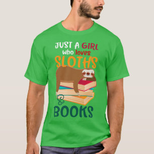 Nur ein Mädchen, das Lieben und Bücher liest T-Shirt