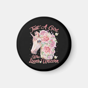 Nur ein Mädchen, das Lieben Unicorn Magnet