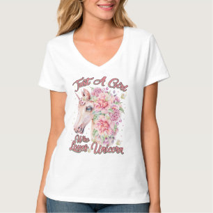 Nur ein Mädchen, das Lieben Unicorn T-Shirt
