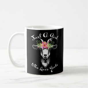 Nur ein Mädchen, das Lieben Ziegen Bauer Frauen Z Kaffeetasse