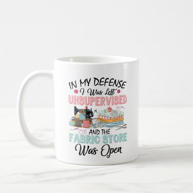 Nur ein Mädchen, das Lieben zum Nähen von Geschenk Kaffeetasse (Links)