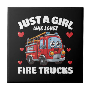 Nur ein Mädchen, das LKW-Lieben abgibt, Liebe für  Fliese